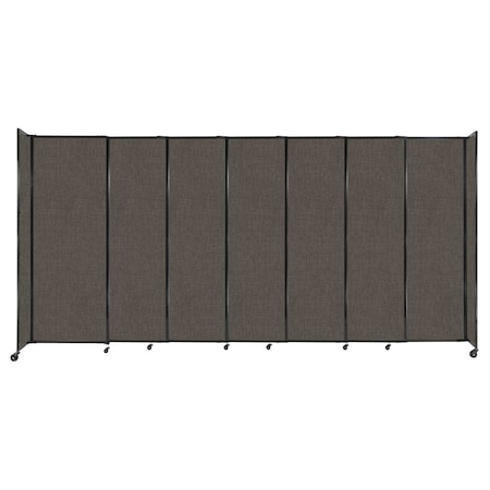 Versare StraightWall Sliding Portable Partition 15'6" x 7'6" Mocha Fabric 1448622